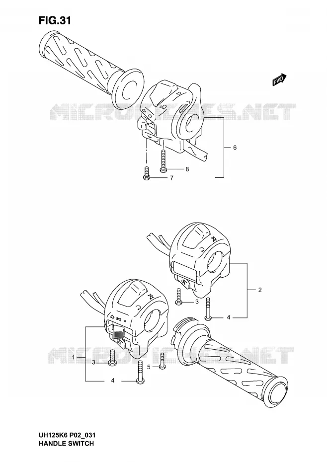 SCHAKELAARS Suzuki SCOOTER 125 BURGMAN 2002  UH125K2(P2)