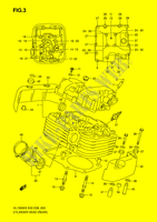 CILINDERKOP (REAR) voor Suzuki BOULEVARD 1500 2005
