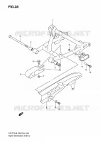 SWINGARM VERING/REM/WIEL 70 suzuki-motorfietsen DR-Z 2009 DP045585