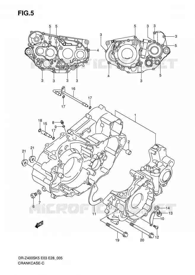 CASING Suzuki MOTO 400 DR-Z 2009  DR-Z400SK9(E3/E28)