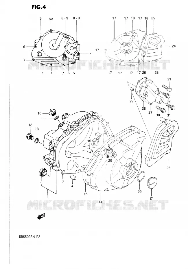 CASING Suzuki MOTO 650 DR 1990  DR650RSL(E2)