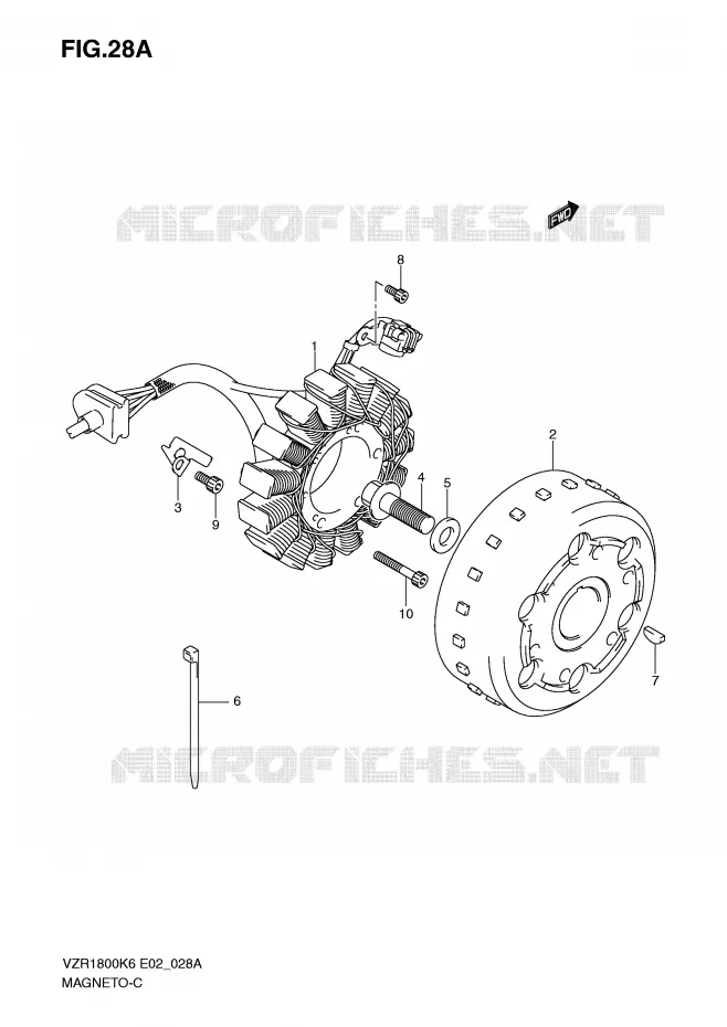 ONTSTEKING (MODEL K8/K9/L0) Suzuki MOTO 1800 INTRUDER 2007  VZR1800K7(E2)