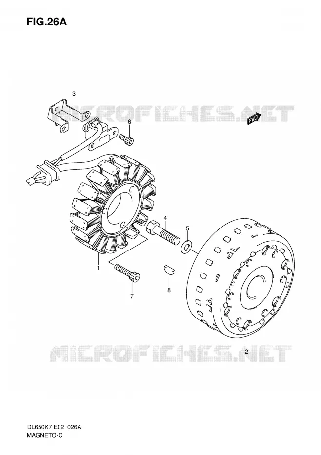 ONTSTEKING (MODEL K8/K9/L0) Suzuki MOTO 650 V-STROM 2010  DL650UEL0(E2)