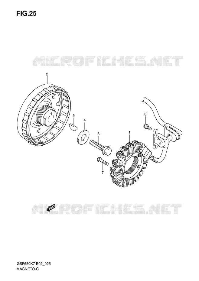 ONTSTEKING Suzuki MOTO 650 BANDIT 2007  GSF650AK7(E19)