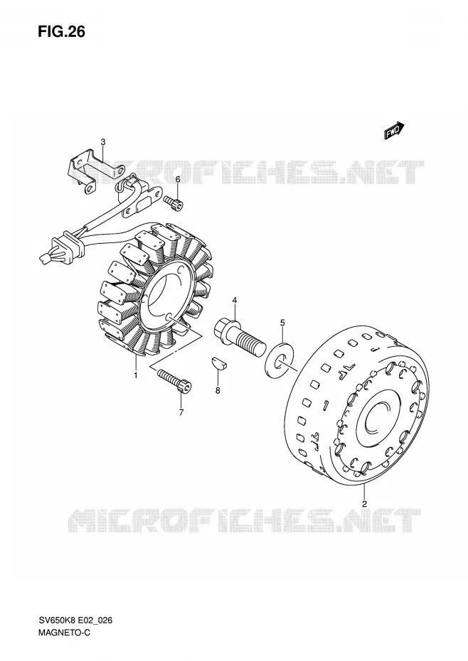 ONTSTEKING Suzuki MOTO 650 SV 2008  SV650SAK8(E2)