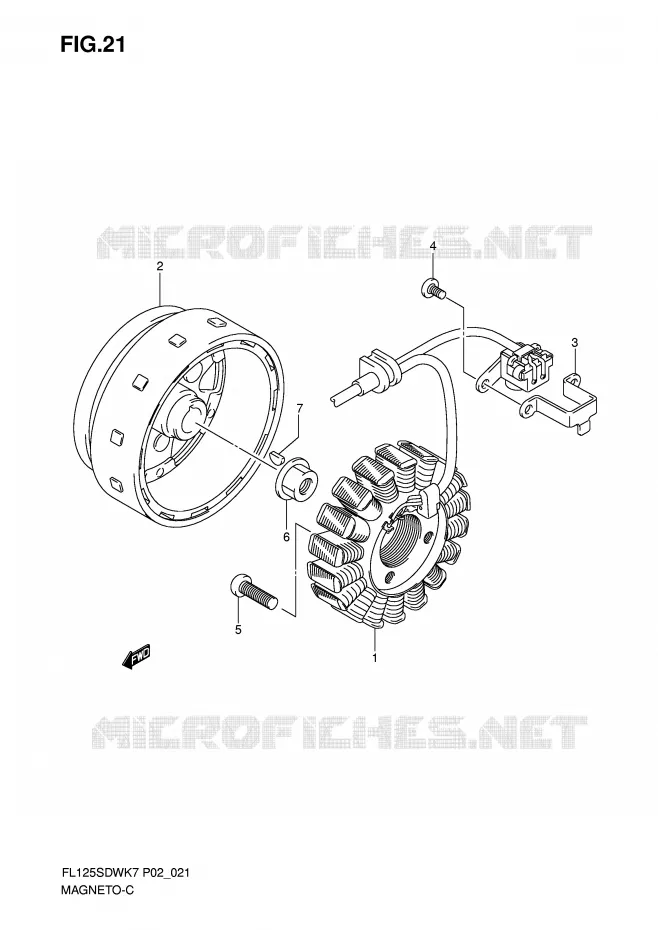 ONTSTEKING Suzuki SCOOTER 125 FL 2009  FL125SDWK9(P2)