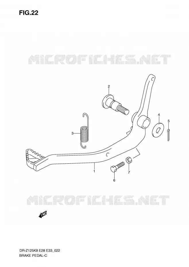 REMPEDAAL Suzuki MOTO 125 DR-Z 2011  DR-Z125LL0(E28/E33)
