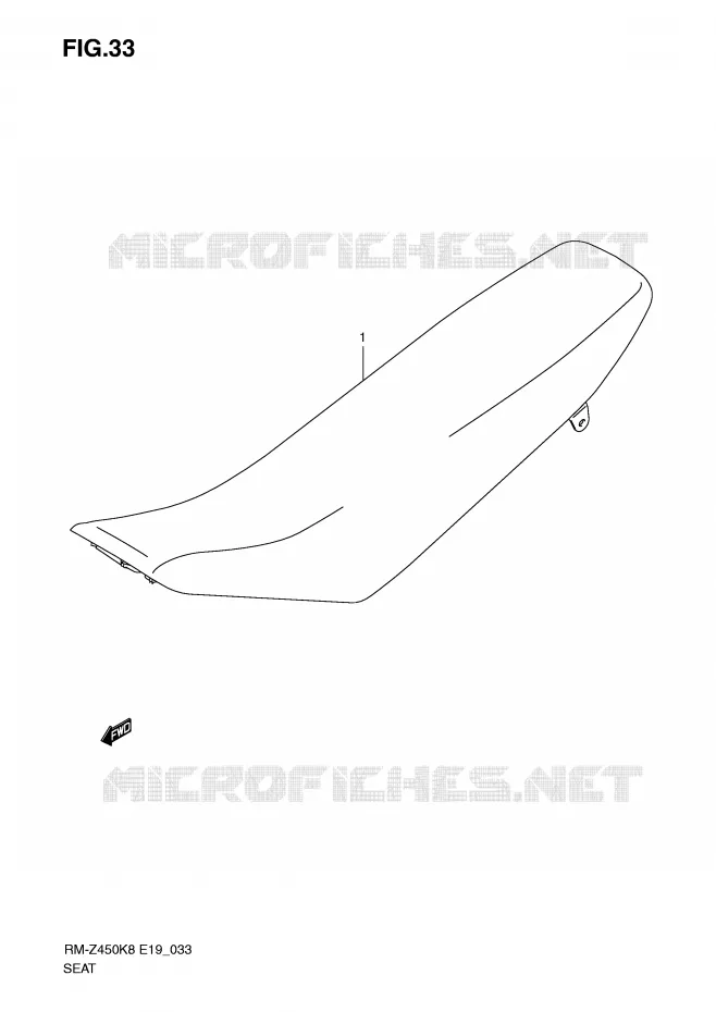 SEAT Suzuki MOTO 450 RM-Z 2008  RM-Z450K8(E19)