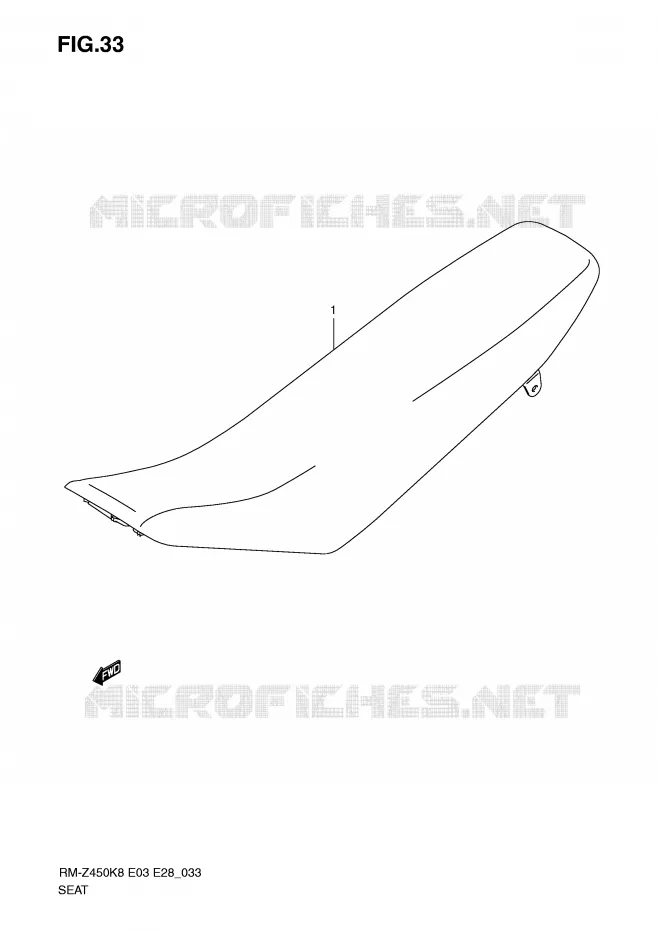 SEAT Suzuki MOTO 450 RM-Z 2010  RM-Z450L0(E3/E28)