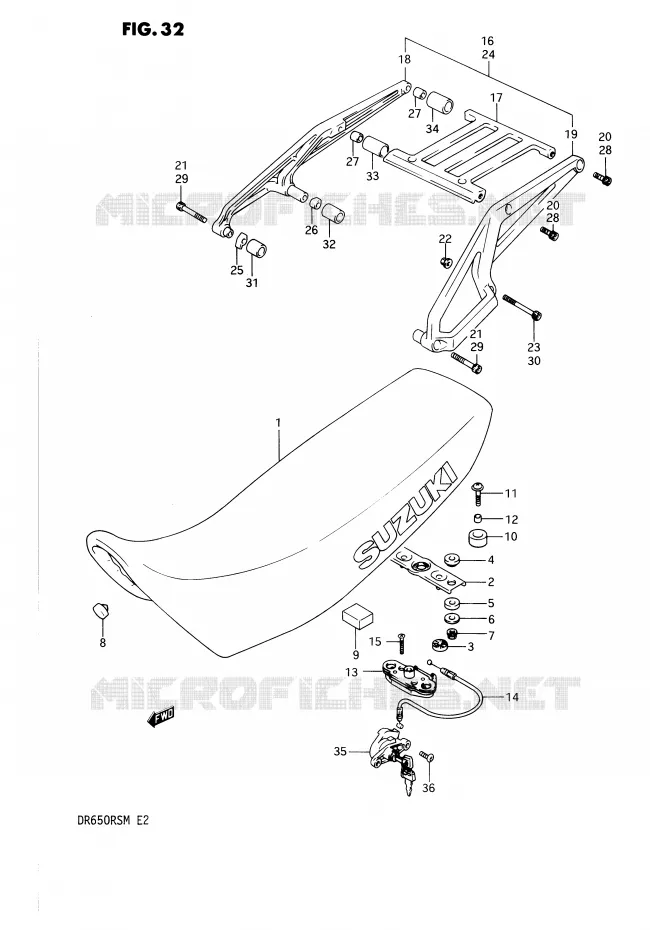 SEAT Suzuki MOTO 650 DR 1990  DR650RSL(E2)