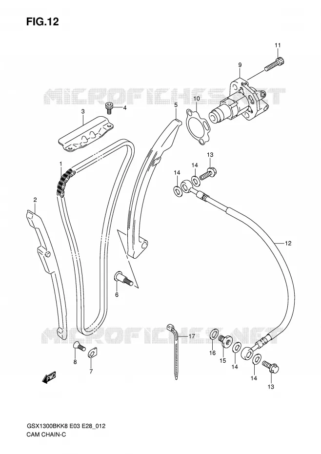 TIMING Suzuki MOTO 1300 B-KING 2009  GSX1300BKAK9(E3/E28)