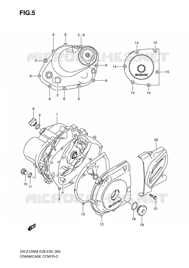 CASING Suzuki MOTO 125 DR-Z 2012  DR-Z125LL0(E28/E33)