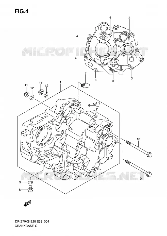 CASING Suzuki MOTO 70 DR-Z 2012  DR-Z70L0(E28/E33)