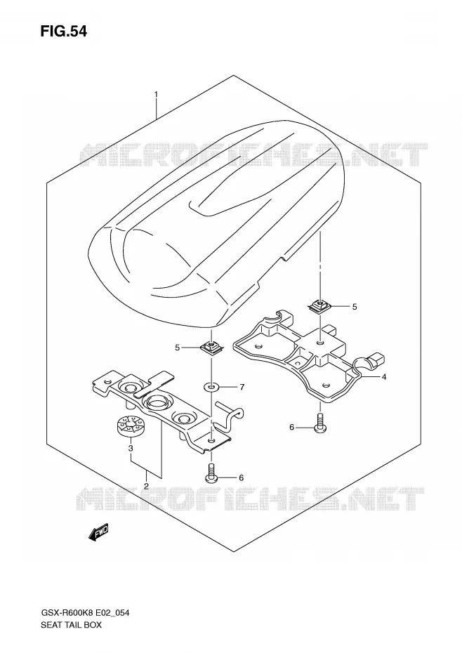 SEAT COWL Suzuki MOTO 600 GSX-R 2010  GSX-R600UEL0(E2)