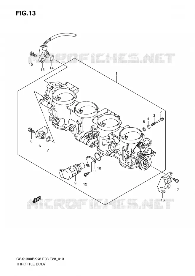 BRANDSTOFINJECTIE ASSY Suzuki MOTO 1300 B-KING 2008  GSX1300BKK8(E3/E28)