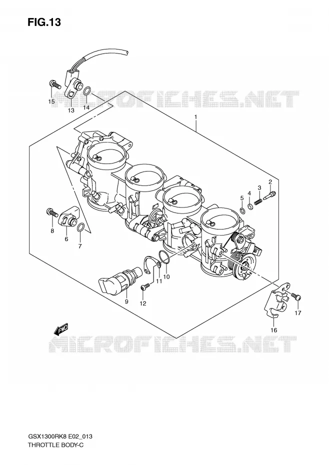 BRANDSTOFINJECTIE ASSY Suzuki MOTO 1300 HAYABUSA 2009  GSX1300RK9(E2)