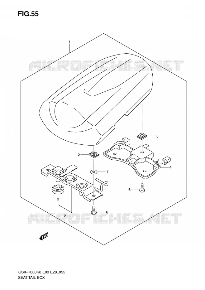 SEAT COWL Suzuki MOTO 600 GSX-R 2010  GSX-R600L0(E3/E28)