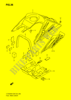 FUEL TANK COVER (MODEL K9) voor Suzuki QUADSPORT 400 2010
