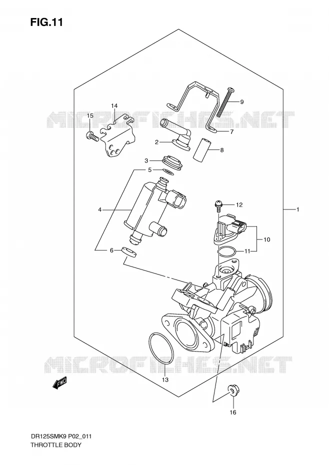 BRANDSTOFINJECTIE ASSY Suzuki MOTO 125 DR 2009  DR125SMK9