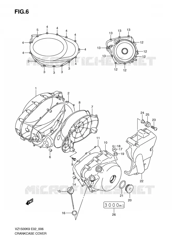 CASING Suzuki MOTO 1500 BOULEVARD-M91 2010  VZ1500L0(E2)