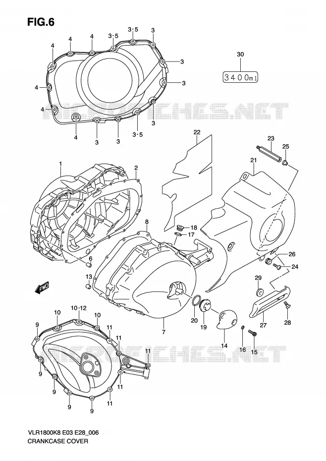 CASING Suzuki MOTO 1800 BOULEVARD 2008  VLR1800K8(E3/E28)
