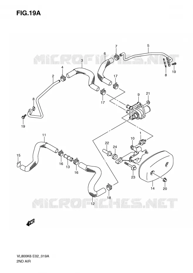 FUEL EVAP SYSTEM (MODEL K9/L0) Suzuki MOTO 800 VOLUSIA 2010  VL800UEL0(E2)
