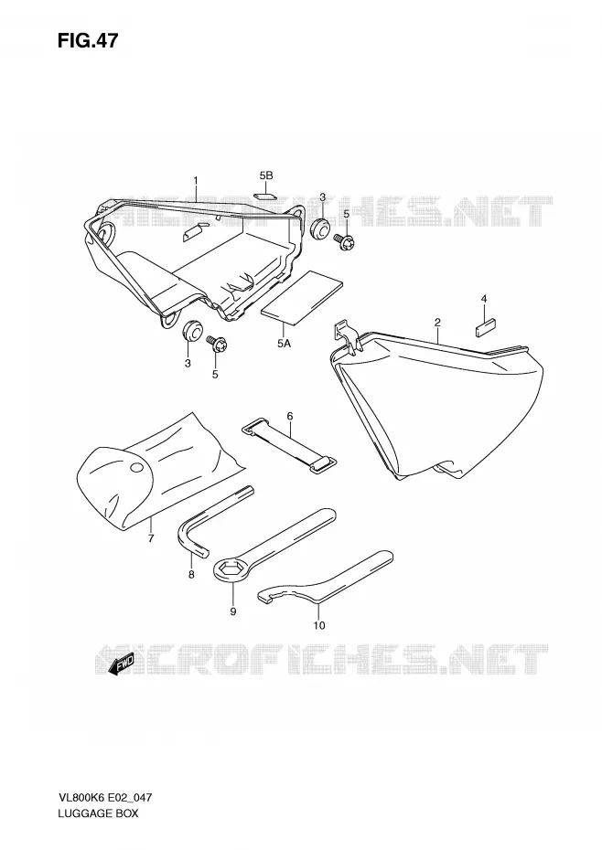 KOFFER Suzuki MOTO 800 VOLUSIA 2007  VL800CK7(E2)