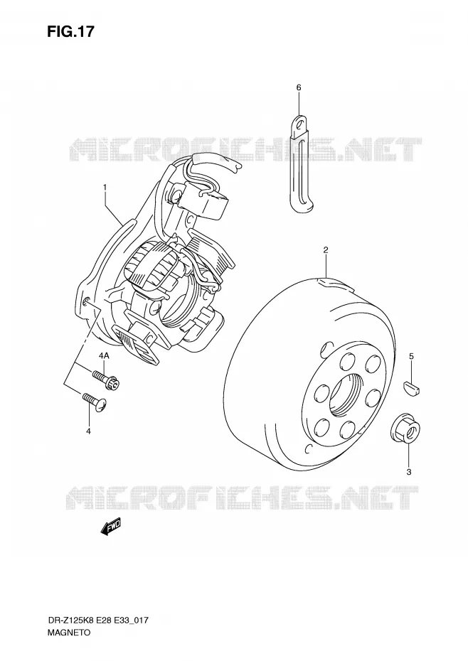 ONTSTEKING Suzuki MOTO 125 DR-Z 2011  DR-Z125LL0(E28/E33)