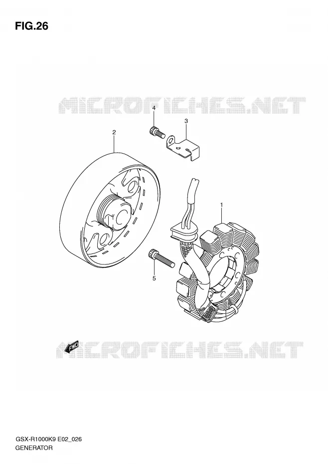 ALTERNATOR Suzuki MOTO 1000 GSX-R 2010  GSX-R1000ZL0(E2)