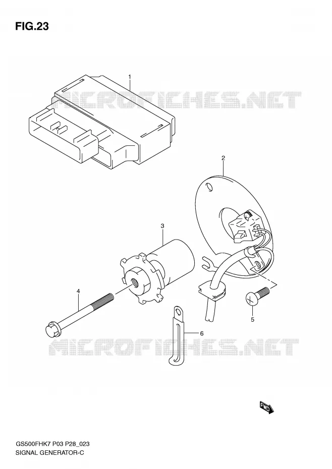 ALTERNATOR Suzuki MOTO 500 GS-E 2008  GS500HK8(P3)