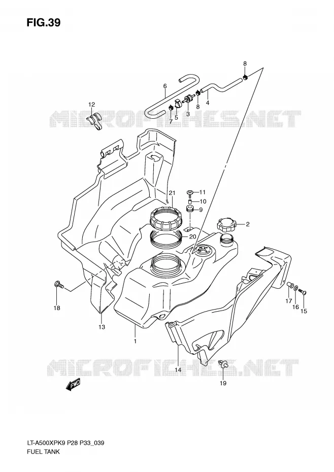 BENZINETANK Suzuki QUAD 500 VINSON 2009  LT-A500XPK9(P28/P33)