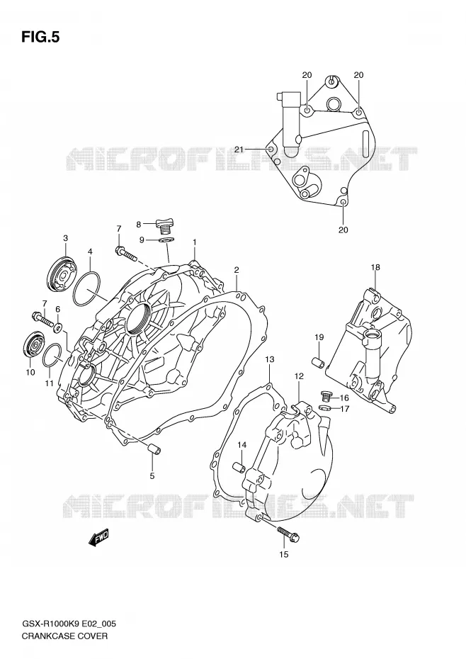 CASING Suzuki MOTO 1000 GSX-R 2010  GSX-R1000L0(E2)