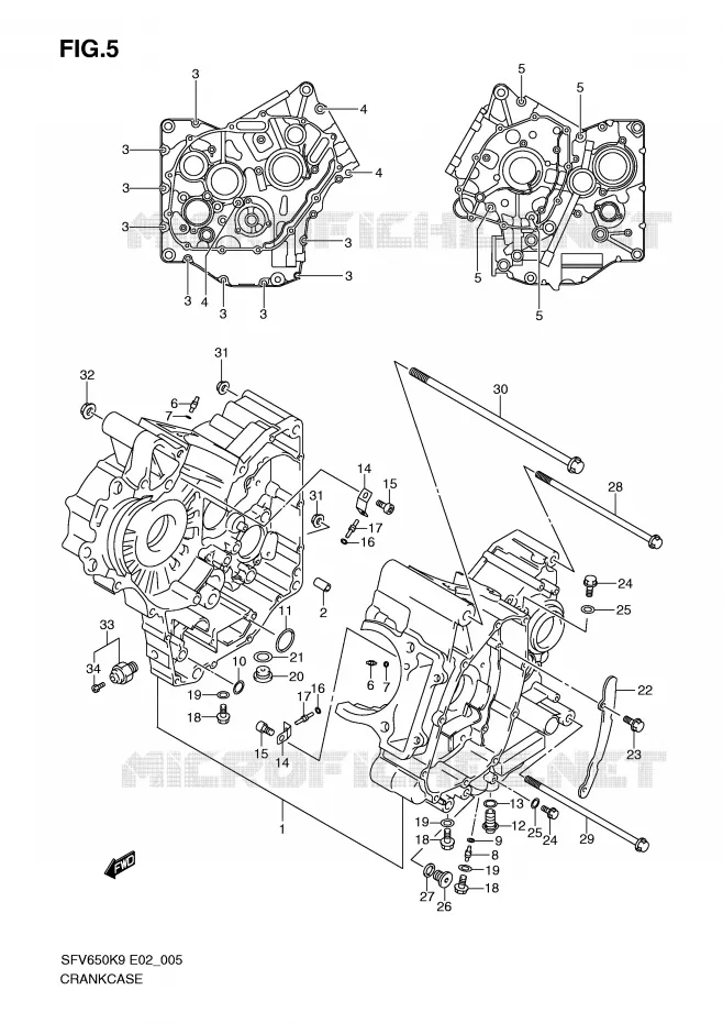 CASING Suzuki MOTO 650 GLADIUS 2009  SFV650UAK9(E2)