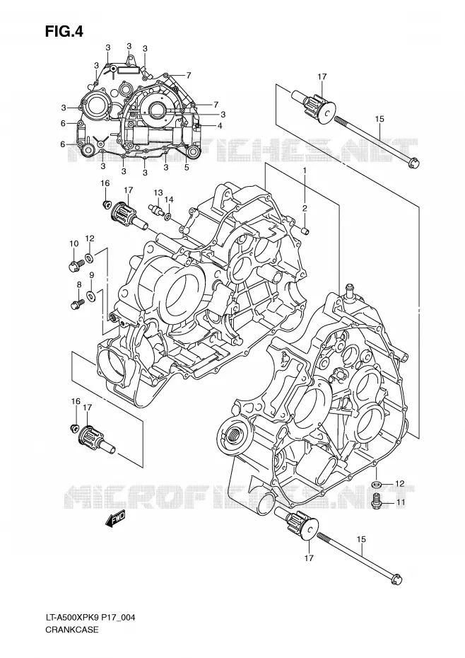 CASING Suzuki QUAD 500 VINSON 2009  LT-A500XPK9(P17)