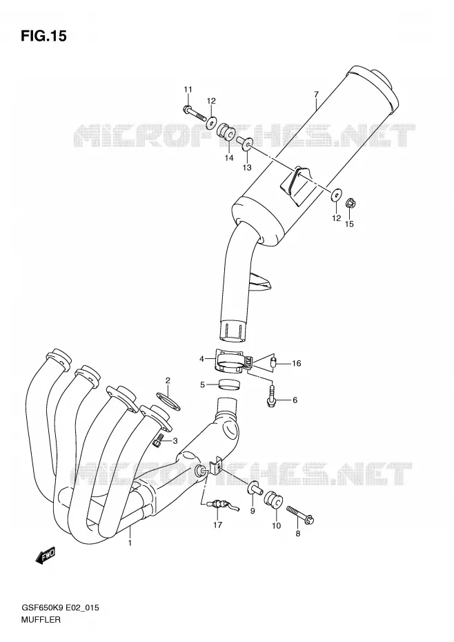 GELUIDDEMPER Suzuki MOTO 650 BANDIT 2010  GSF650SL0(E2)
