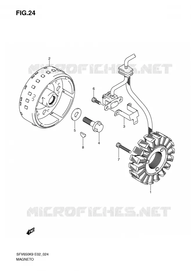 ONTSTEKING Suzuki MOTO 650 GLADIUS 2010  SFV650UL0(E2)