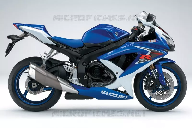 * PHOTOGRAPHIE DE COULEUR GSX-R600K8 * Suzuki MOTO 600 GSX-R 2010  GSX-R600UEL0(E2)