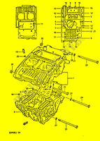 CASING voor Suzuki GS-E 450 1988