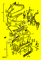 KUIP (MODEL G E2,E15,E16,E17,E21,E22,E25,E34,E39) voor Suzuki RG 500 1987