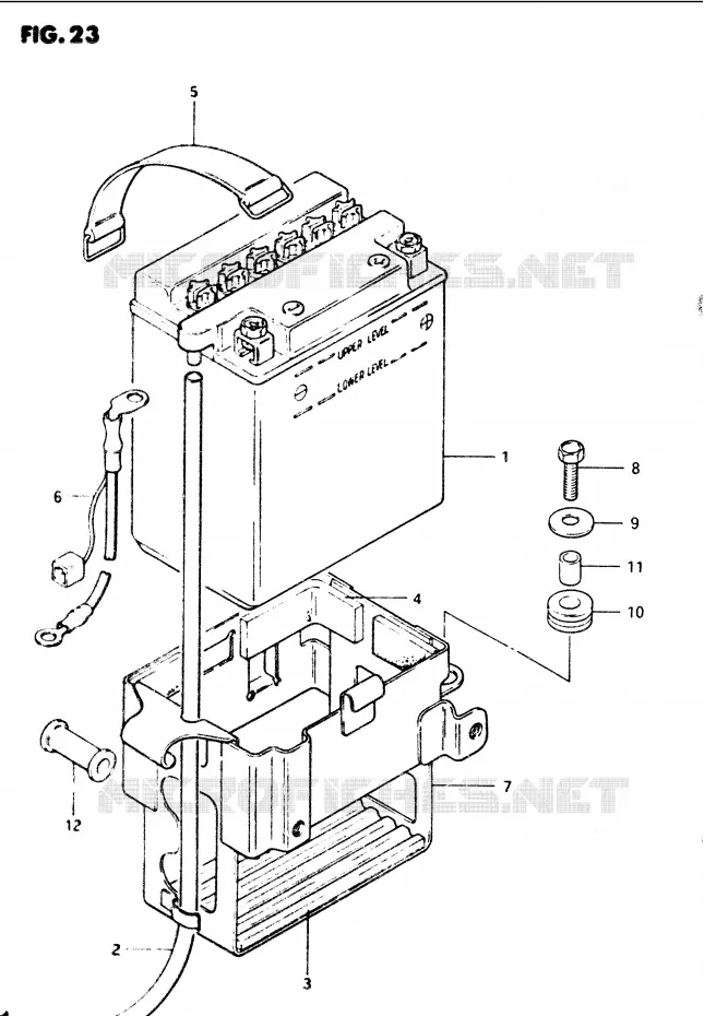 ACCU Suzuki MOTO 1100 GS-G 1984  GS1100GE(E/F/G)