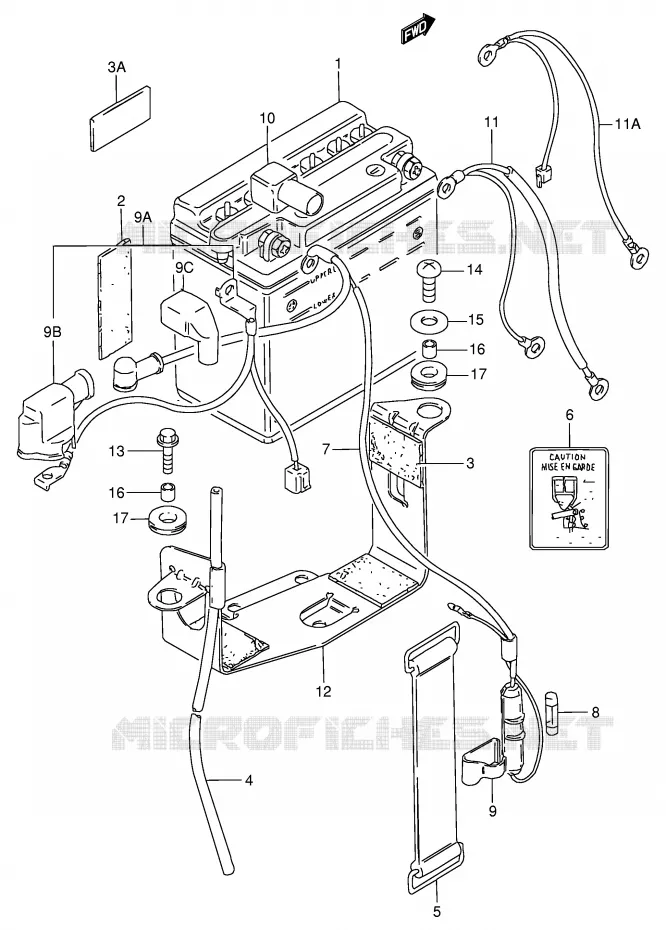 ACCU Suzuki MOTO 125 GN 1992  GN125EN(E1)
