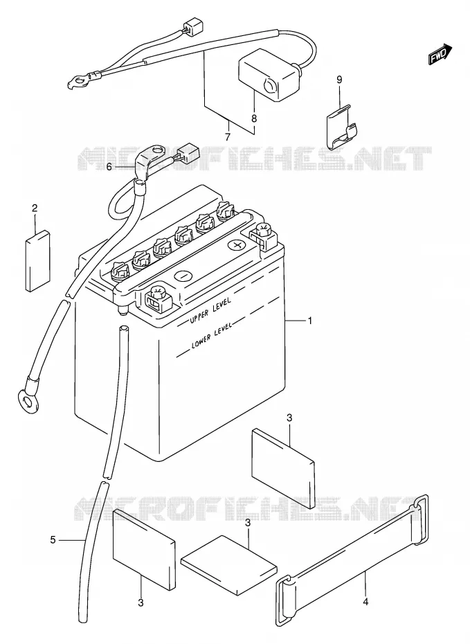 ACCU Suzuki MOTO 250 GN 1998  GN250EW(E2)