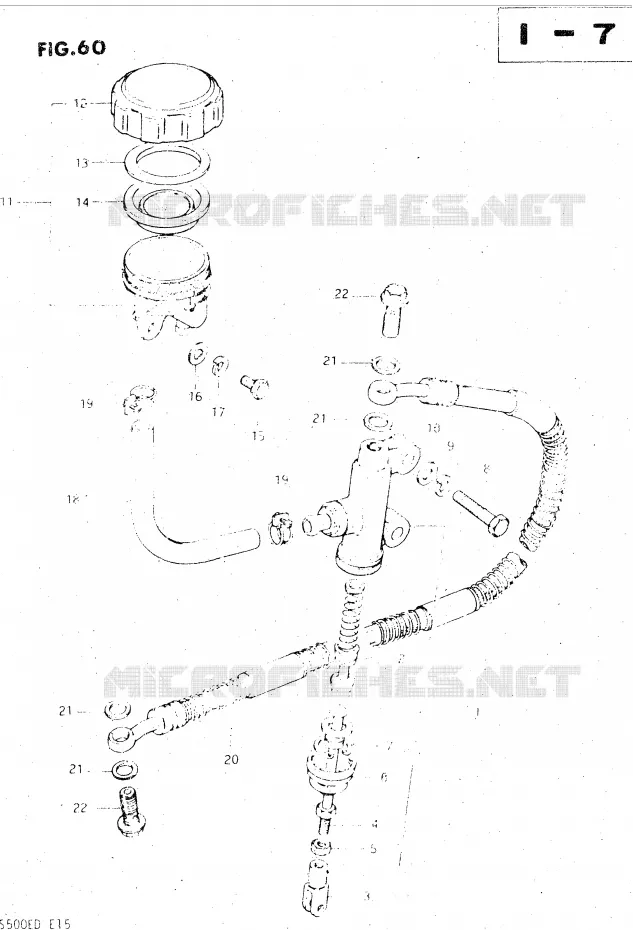 ACHTER HOOFDREMCILINDER Suzuki MOTO 500 GS-E 1982  GS500EZ(Z/D)