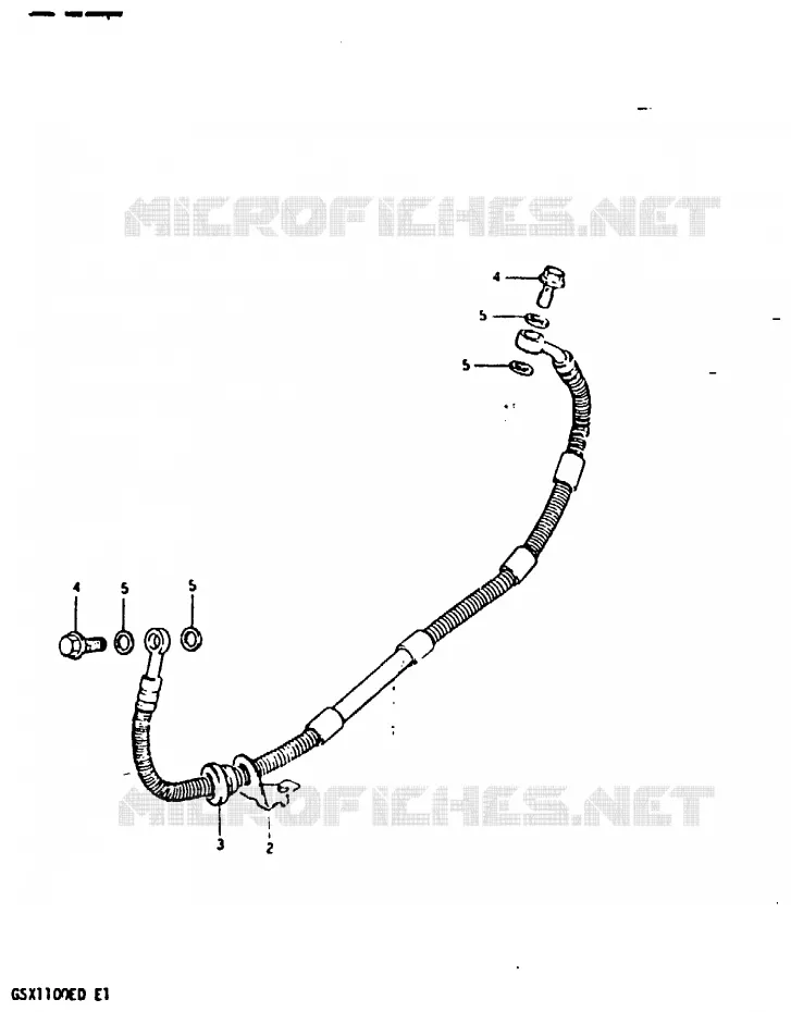 ACHTER REMSLANG (GSX1100EZ/ED/EXD/ESD) Suzuki MOTO 1100 GSX-E 1983  GSX1100ESD(Z/D)