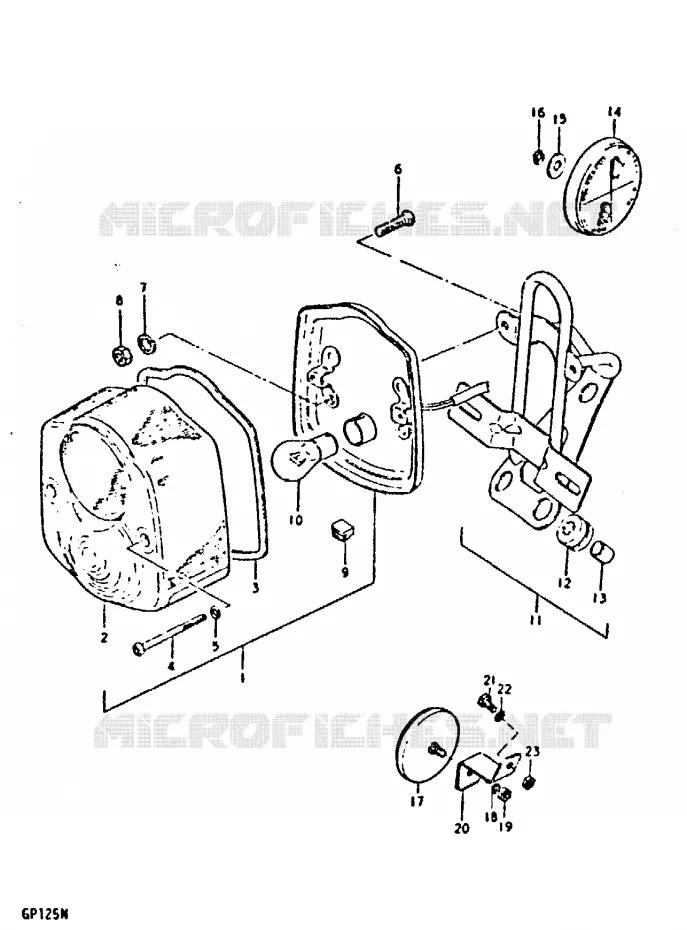 ACHTERLICHT (E17, E22) Suzuki MOTO 125 GP 1978  GP125UC(C/N)