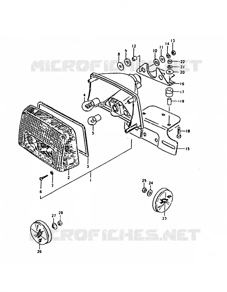 ACHTERLICHT (E18, E26, E39) Suzuki MOTO 1000 GS 1980  GS1000T(T)