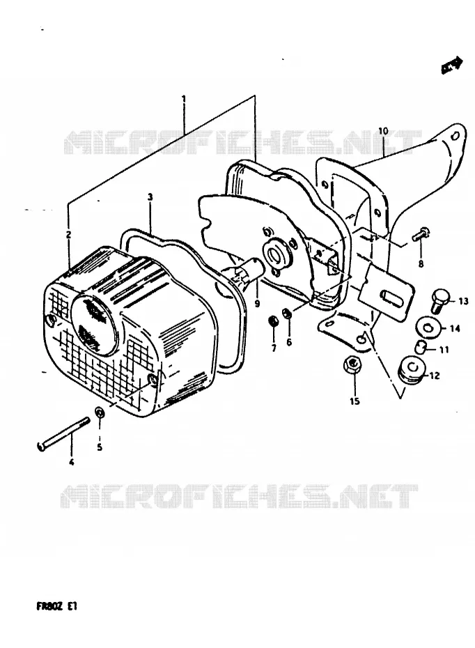 ACHTERLICHT (E2) Suzuki SCOOTER 80 FR 1982  FR80Z