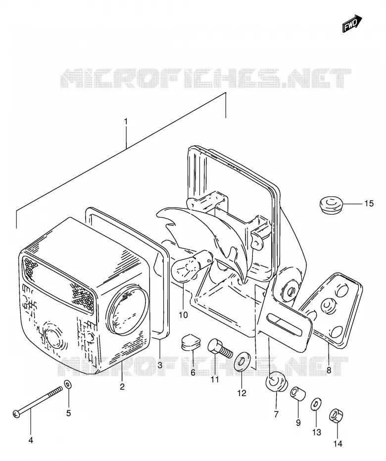ACHTERLICHT (E22) Suzuki MOTO 250 GN 1991  GN250EM(E2)