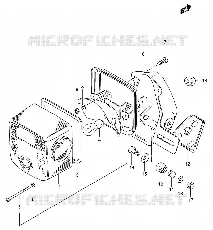 ACHTERLICHT (E25,E39) Suzuki MOTO 250 GN 1993  GN250P(E2)
