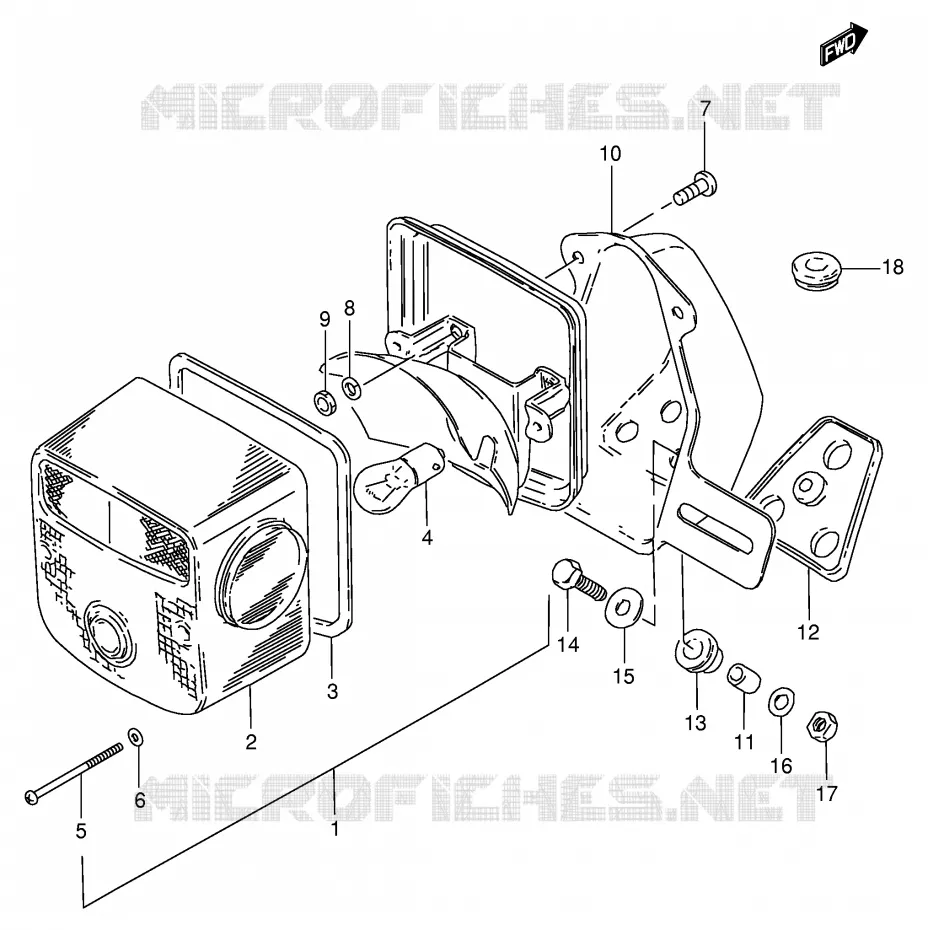 ACHTERLICHT (E2,E4,E21,E34) Suzuki MOTO 125 GN 1982  GN125Z(E1)